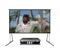 Экран Cinema S'OK серии Fast Folder SCPSFF-400x225FR 181'' 16:9 напольный, переносной, полотно White PVC, прямая проекция, черный кейс