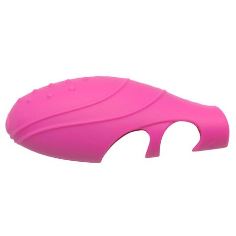 Розовая насадка на палец с вибрацией Bang Her Silicone G-Spot Finger Vibe - XR Brands Frisky AD875