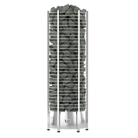 Электрическая печь SAWO TOWER TH6-120NS-P (12 кВт, нержавейка, круглая), выносной пульт (пульт и блок мощности докупаются отдельно) - купить в Москве и СПб недорого по цене производителя

