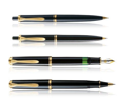 Ручка-роллер Pelikan Souverän® R400 Black GT, MBlack (997486)