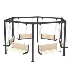 Качели парковые PO-4530, 4530*4530*2610 мм.