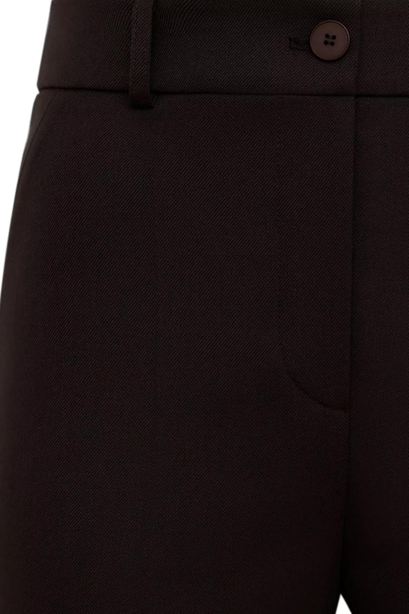 Расклешенные брюки с высокой посадкой, Коричневый