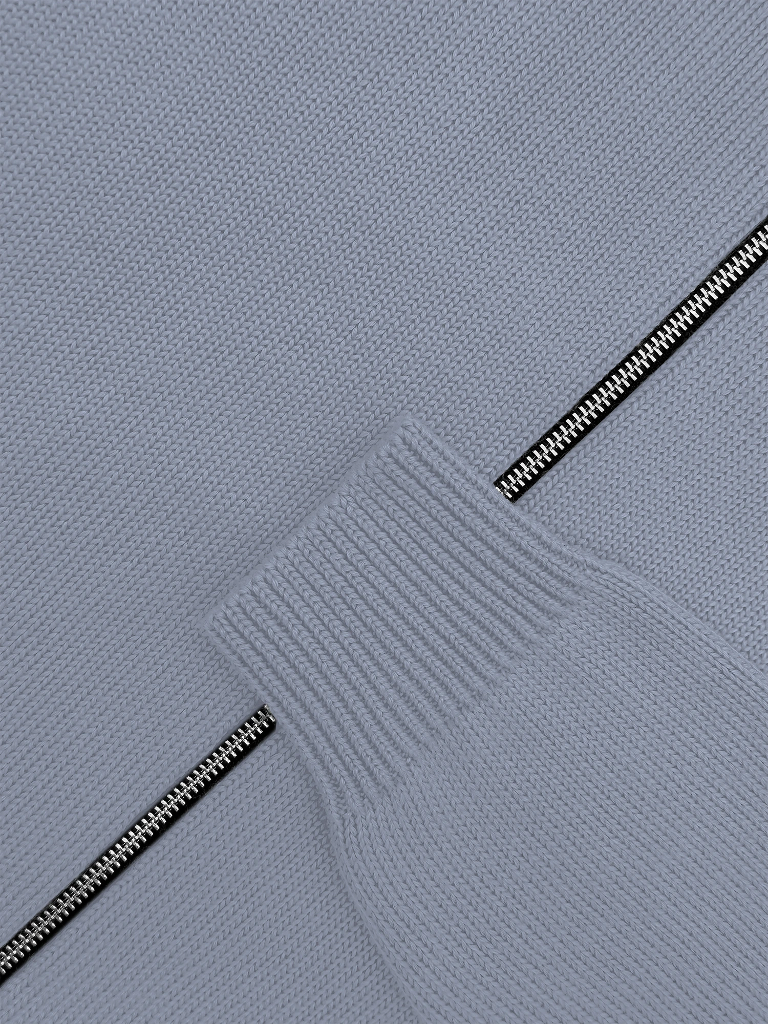 Толстовка на замке из мягкой шерсти