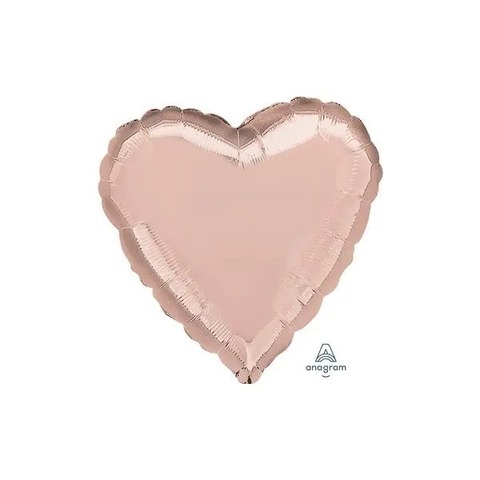 Сердце Розовое Золото An 18"