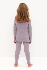 пижама  для девочки  К 1618/морской туман,мини сердечки