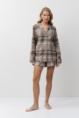 Пижама женская с шортами ARUELLE ELODY | Мокка