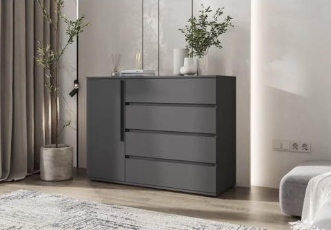 Koмoд Нopд 1 двepь 4 ящика