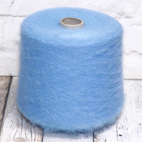 Кидмохер с бэби альпакой Lanificio del'Olivo NOIR 2300 голубой