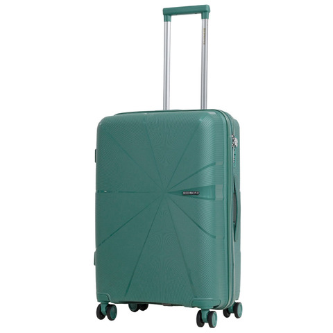 Чемодан полипропилен Redmond облегченный средний Серо-мятный 64x43x26 см (М)