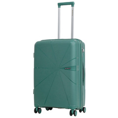 Чемодан полипропилен Redmond облегченный средний Серо-мятный 64x43x26 см (М)