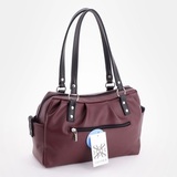 Сумка Саломея 149 наппа бордо + черный