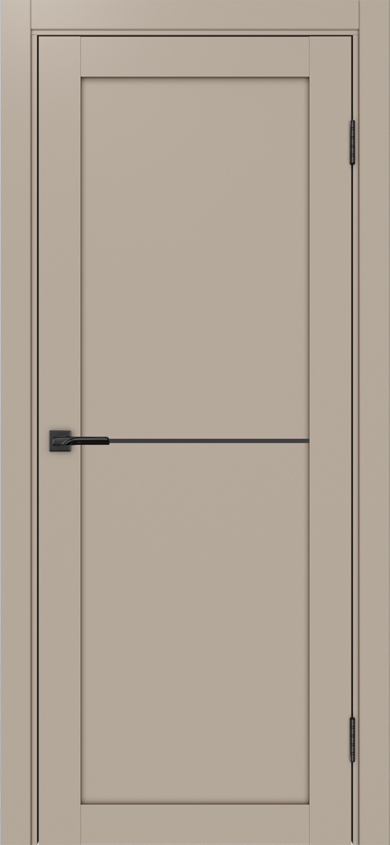 Дверь межкомнатная Оптима Порте Турин 502.11 АПП молдинг SB, цвет мокко, экошпон, глухая