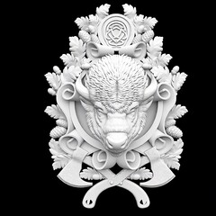 Силиконовый молд № 0702 Бык