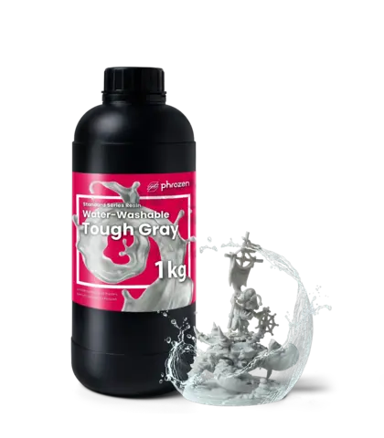 Фотополимерная смола Phrozen Water-Washable Tough, серая, 1 кг, 64010101514074