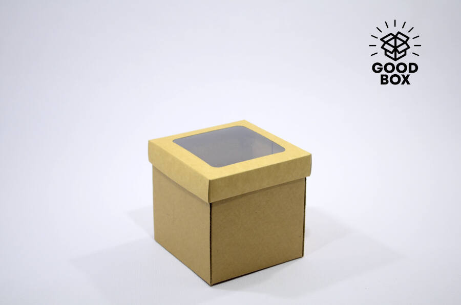 Квадратная коробка крышка дно из картона для упаковки товаров