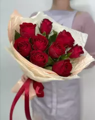 Букет из 9 красных роз (Кения)