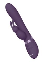 Фиолетовый вибромассажер-кролик Taka - 21,3 см. - 
