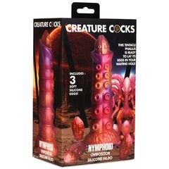 Фантазийный фаллоимитатор Nymphoid Ovipositor Silicone Dildo - 16,5 см. - 