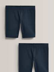 Шорты-велосипедки на обычной посадке для девочки Next 985-115, 2 шт., Темно-синий