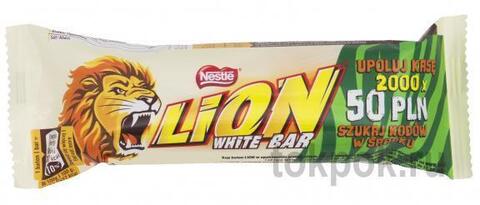 Шоколадный батончик Lion white, 42 гр