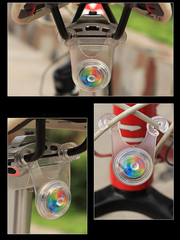 Силиконовый велосипедный задний фонарь, размер 6х3,5см