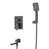 Cezares SLIDER-VDSET-IN SLIDER-VDSET-IN Душевой комплект встраиваемый с изливом (смеситель, верхний душ, ручной душ со шлангом, излив, штуцер с держателем), сатин