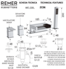 Remer ZC06 Смеситель Remer ZC06 для ванны