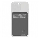Силиконовый чехол для пластиковых карт / Картхолдер - кошелек на телефон Universal Wallet самоклеящийся универсальный (Серый)