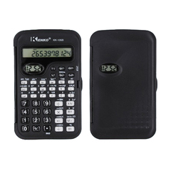 
          Калькулятор инженерный, карманный Kenko, 10 Bit с крышкой и часами, LCD, 13.3*7.8*1.4 см, чёрный