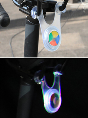 Силиконовый велосипедный задний фонарь, размер 6х3,5см