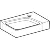 Раковина Geberit Xeno²: Белый / Специальное керамическое покрытие KeraTect, B=40см, H=12.5см, T=28см, Отверстие под смеситель=Правая, Перелив=Без