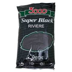 Прикормка Sensas 3000 Super BLACK Riviere 1кг