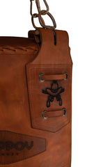 Боксерский мешок EXCLUSIVE TEXAS FILIPPOV, 130см/40см/58-60кг, коричневый