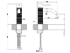 Gessi 316 Смеситель для раковины на 1 отверстие, без донного клапана, излив 123мм, цвет: steel brushed 54302#239