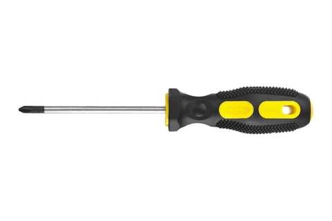Отвертка STAYER MAXFIX, двухкомпонентная рукоятка, магнитный након, SL3,2x100мм (1упк-12шт) (480)