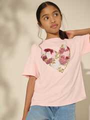 Футболка для девочки Next AK7-098, Розовый