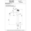 Remer Atelier AL11LXLCFP Смеситель для раковины, черный брашированный хром