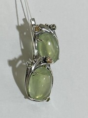 Муссон (серьги из серебра)