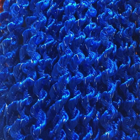 Нитяные шторы спираль - синие. Ш-300 см., В - 280 см. Арт.: 208