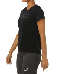 Женская теннисная футболка Asics Big Logo Tee - performance black