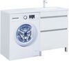 Aquanet 329125 Компл.2 - Тумба Вега 68 напольная 2 ящ. (130) цв. белый глянец (329125)