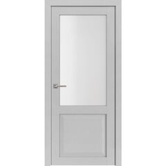 Купить Межкомнатная дверь экошпон 82002 лофт светлый остеклённая