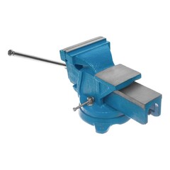 44-4-210 Тиски слесарные поворотные, 100 мм, 5,2 кг, наковальня (РемоКолор)