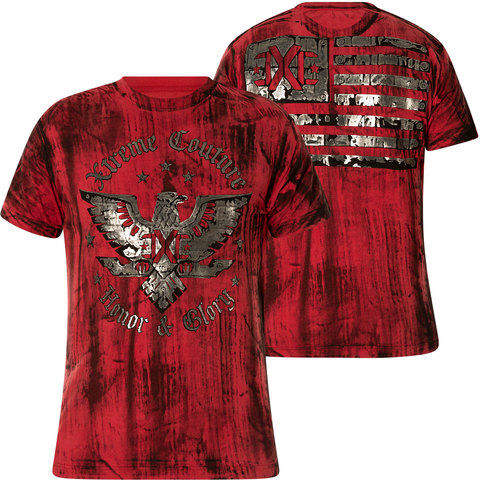 Xtreme Couture | Футболка мужская National Rust X2007 от Affliction перед и спина
