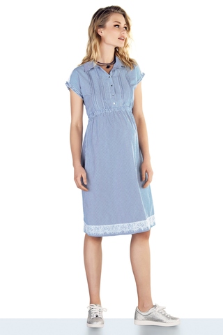 Платье для беременных 10213 голубой