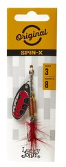 Блесна вращающаяся LUCKY JOHN Spin-X Round №3, 8 г, цвет SX1, арт. LJSR03-SX1