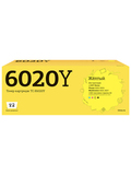 Тонер-картридж T2 TC-X6020Y для Xerox Phaser 6020, 6022, WorkCentre 6025, 6027 (1000 стр.) желтый, с чипом 106R02762