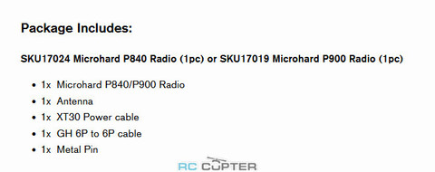 Телеметрия Holybro Microhard Telemetry Radio P900 900Mhz 1000mW (один модуль)