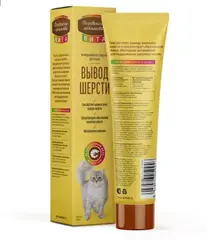 Деревенские лакомства Вита паста для кошек для вывода шерсти со вкусом креветки 120 гр