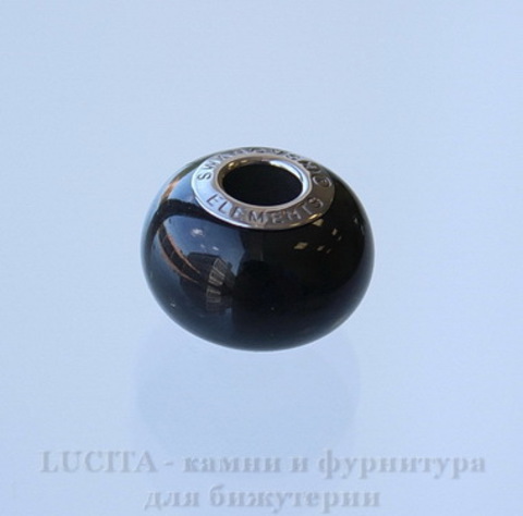 Бусина Сваровски BeCharmed Pearl Crystal Mystic Black 14х10 мм ()
